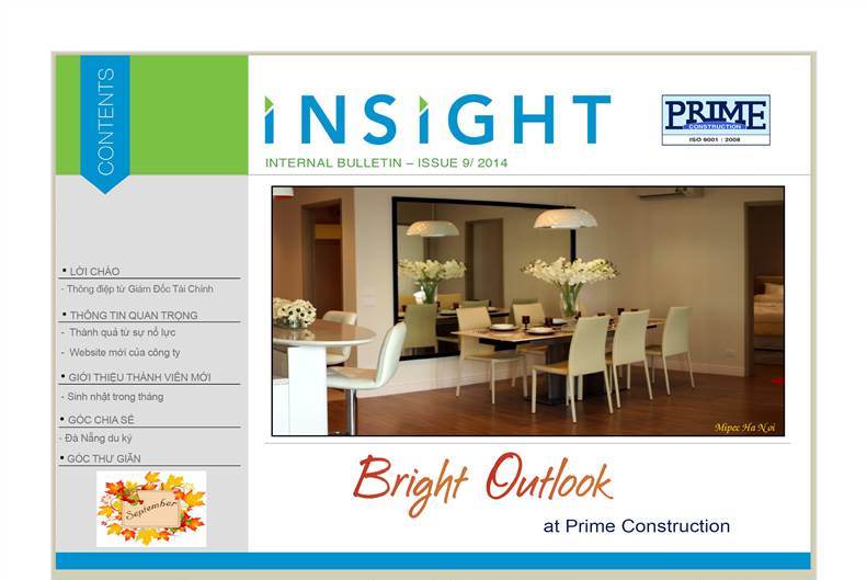 Internal Bulletin Issue September 2014